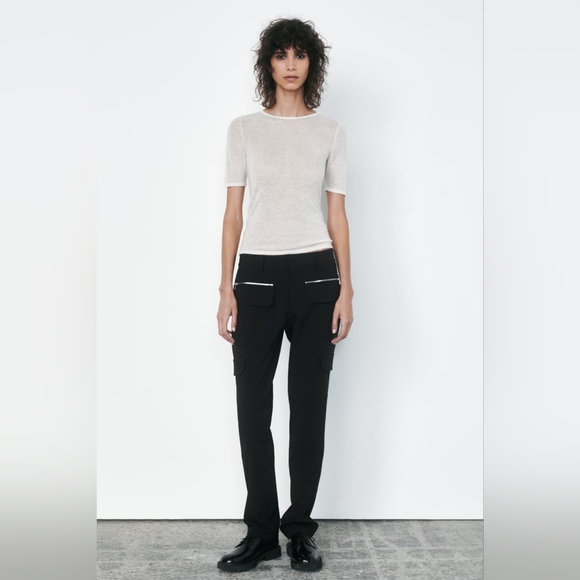 NWT ZIPPERED CARGO PANT BY ZARA - Picture 2 of 13